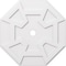 Ekena Millwork Logan Architectural Grade PVC Ceiling Medallion, 34"OD x 3"ID x 11 3/4"C x 1"P, One-Piece CMP34LG-03000 - alternate 1